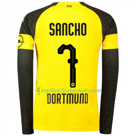 Maillot Borussia Dortmund Sancho 7 Domicile 2018/2019 ML